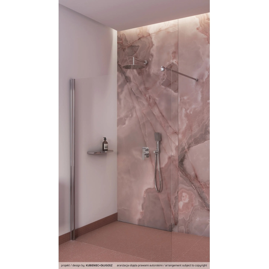 Deante NAC_09LP - ALPINIA shower set with concealed mixer, polished chrome finish