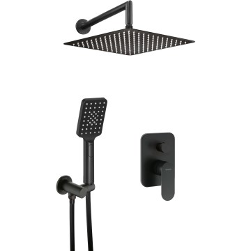 Deante NAC_N9LP - ALPINIA Concealed Shower Set with Built-in Mixer, Black