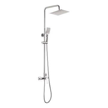 Deante NQL_04XM - BLUR shower set with mixer tap, polished chrome