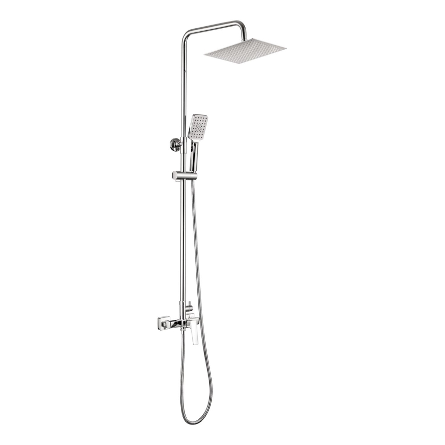 Deante NQL_04XM - BLUR shower set with mixer tap, polished chrome