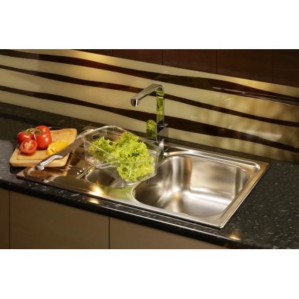 Deante ZEX_0113 - Kitchen sink XYLO 43,5x78 cm satin