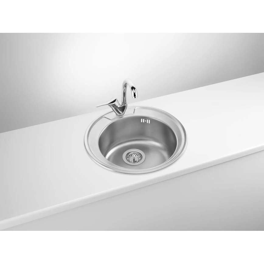 Deante ZHC_0813 - Kitchen sink TWIST d. 49 cm satin