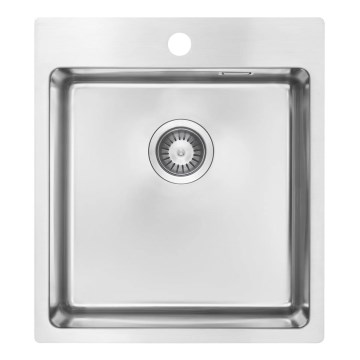 Deante ZPO_010A - Kitchen sink OLFATO 50,5x45 cm brushed steel