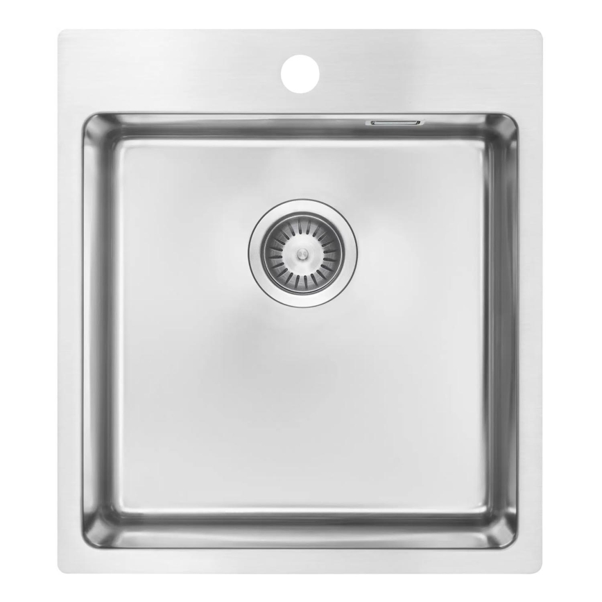 Deante ZPO_010A - Kitchen sink OLFATO 50,5x45 cm brushed steel