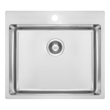 Deante ZPO_010B - Kitchen sink OLFATO 50,5x55 cm brushed steel