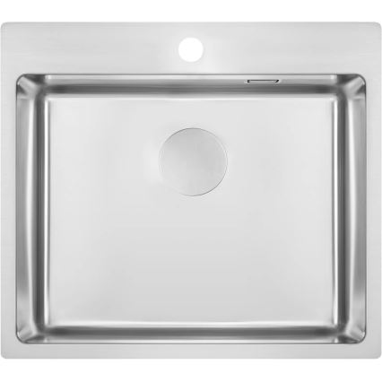 Deante ZPO_010B - Kitchen sink OLFATO 50,5x55 cm brushed steel