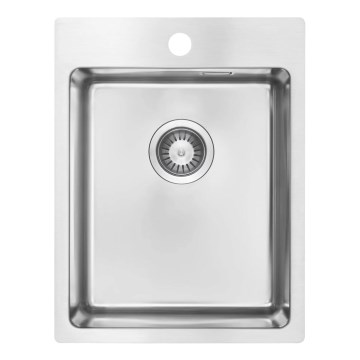 Deante ZPO_010E - Kitchen sink OLFATO 50,5x39 cm brushed steel