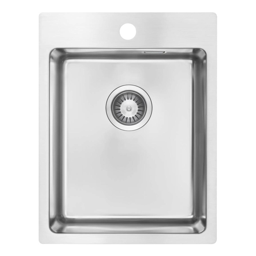 Deante ZPO_010E - Kitchen sink OLFATO 50,5x39 cm brushed steel