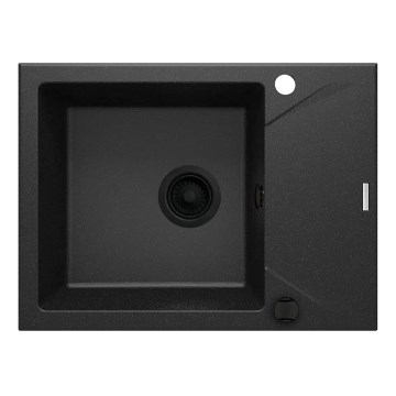 Deante ZQJ_G11A - Kitchen sink EVORA 59x44 cm granite/metallic graphite