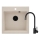 Deante ZQJN5103 - Kitchen sink EVORA 50x50 cm + sink tap with flexible arm granite/beige