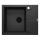 Deante ZQN_G11A - Kitchen sink ANDANTE 49x59 cm granite/metallic graphite