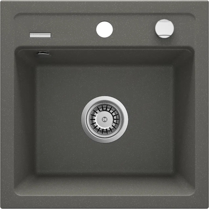 Deante ZQZ_T103 - ZORBA Kitchen Sink 44x44 cm granite/anthracite