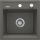 Deante ZQZ_T103 - ZORBA Kitchen Sink 44x44 cm granite/anthracite