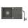 Deante ZQZVT113 - Kitchen sink ZORBA 76x44 cm + sink tap granite/metallic anthracite