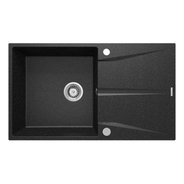 Deante ZRC_211A - Kitchen sink CORIO 50x86 cm granite/graphite
