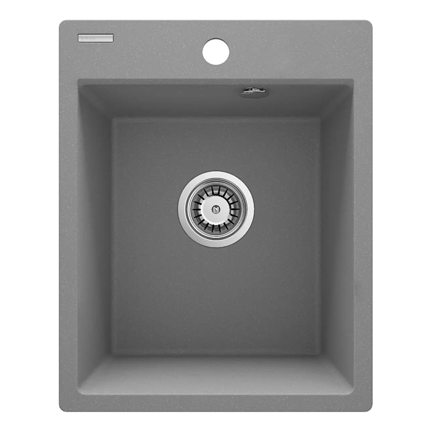 Deante ZRC_S103 - Kitchen sink CORIO 50x40 cm granite/metallic grey