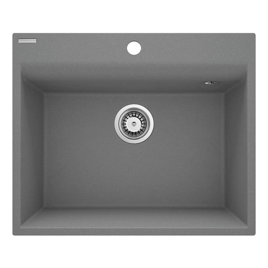 Deante ZRC_S10A - CORIO Kitchen Sink 50x60 cm granite/metallic grey