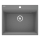 Deante ZRC_S10A - CORIO Kitchen Sink 50x60 cm granite/metallic grey