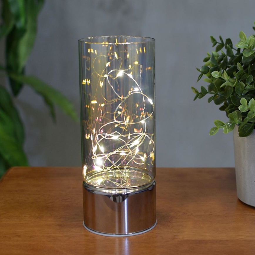 Decoration with LED chain 3xAA warm white
