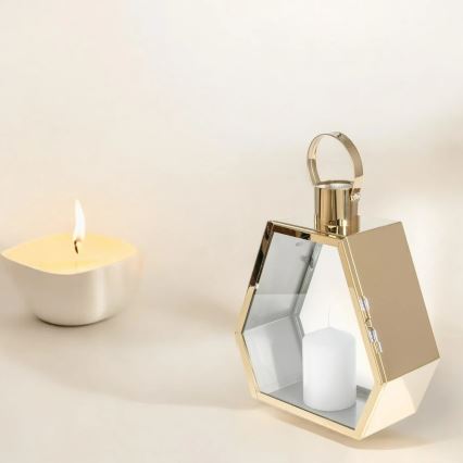 Decorative Gold Lantern, 34 cm