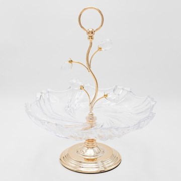 Decorative tray 33x38,5 cm gold
