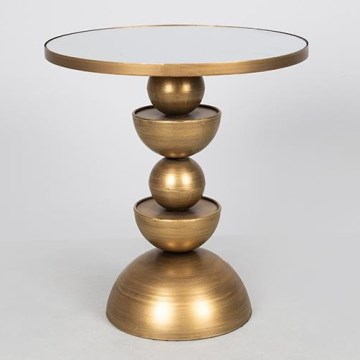 Decorative tray 45x40 cm gold