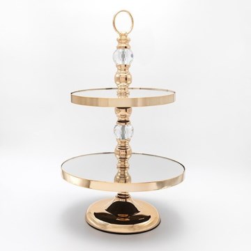 Decorative tray 50x30 cm gold