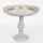 Decorative tray d. 23,5 cm white/gold