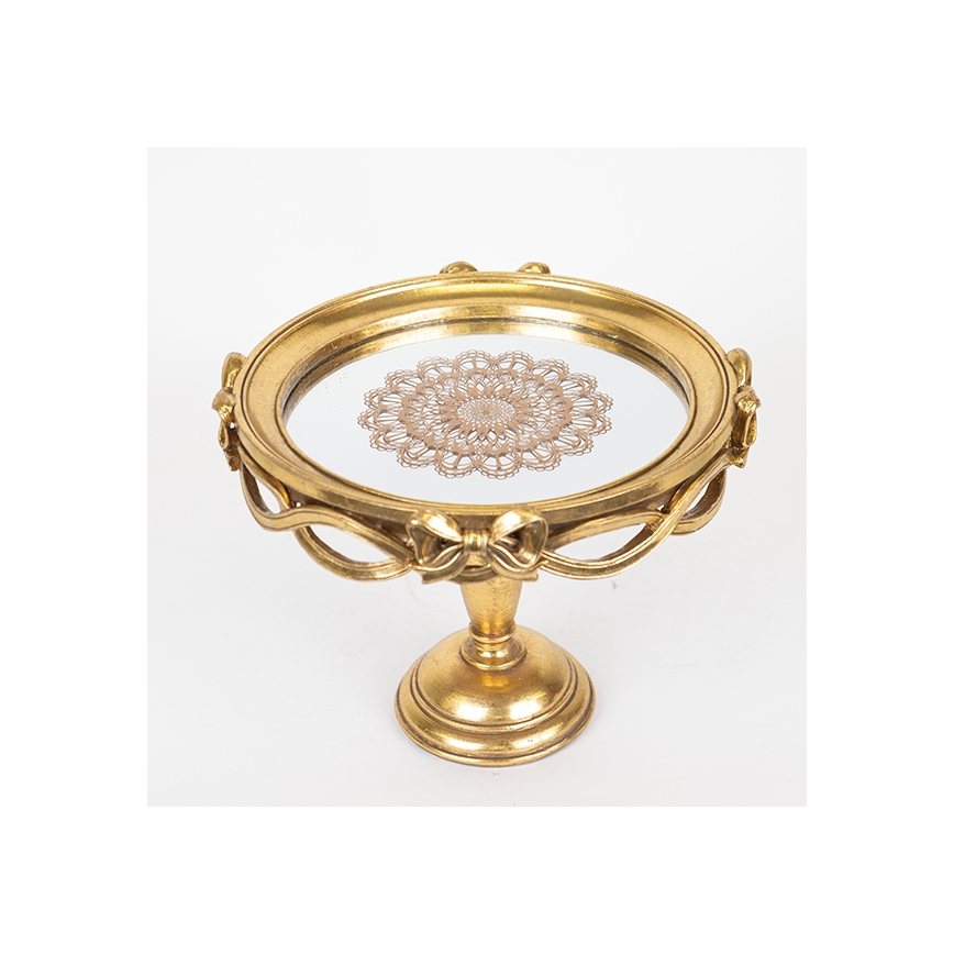 Decorative tray d. 25,5 cm gold