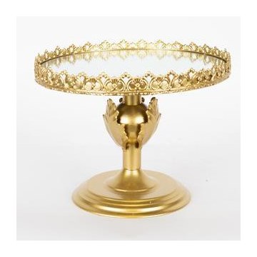 Decorative tray d. 25,5 cm gold