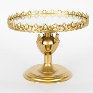 Decorative tray d. 25,5 cm gold