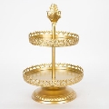 Decorative tray d. 25,5 cm gold