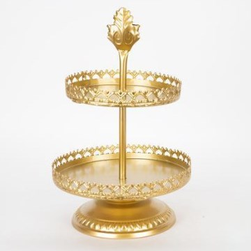 Decorative tray d. 25,5 cm gold