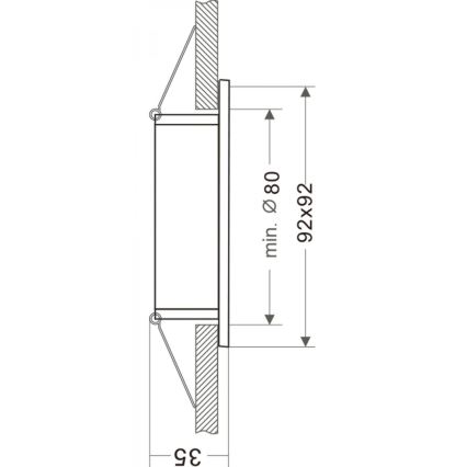 Deko-Light 110022 - Recessed light SIRRAH 1xGU5,3-MR16/35W/12V
