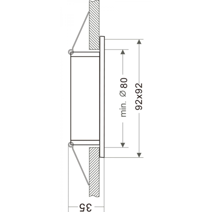 Deko-Light 110022 - Recessed light SIRRAH 1xGU5,3-MR16/35W/12V