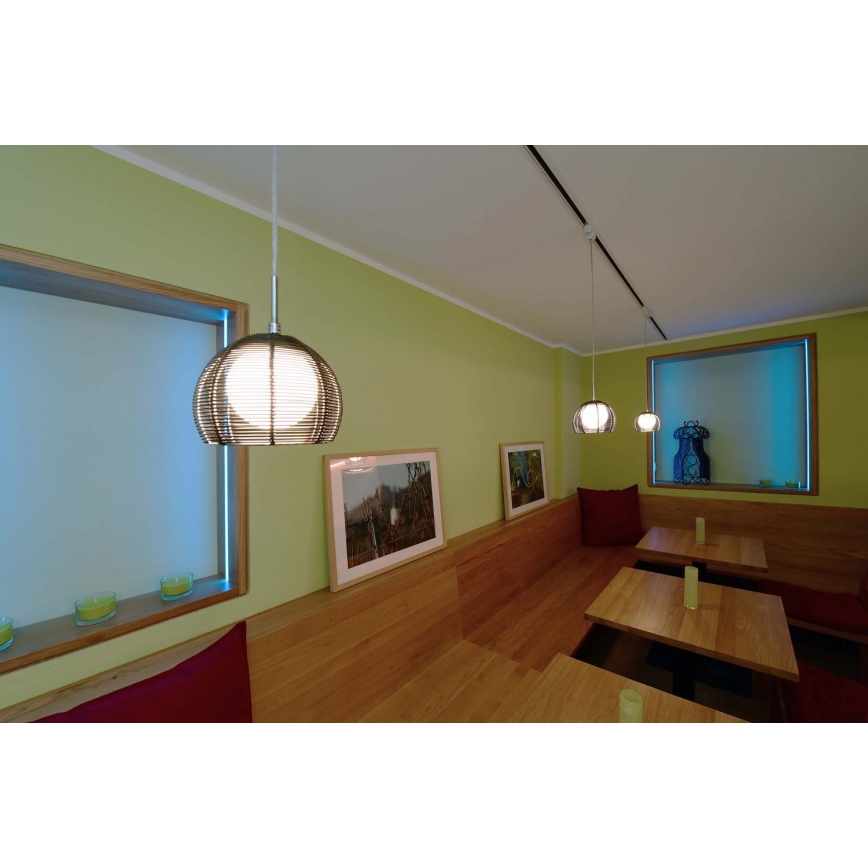 Deko-Light 342029 - Chandelier on a string FILO 1xG9/40W/230V d. 16 cm silver
