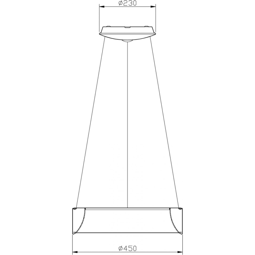 Deko-Light 342122 - LED Dimmable chandelier on a string SCULPTORIS LED/27W/230V 3000K d. 45 cm