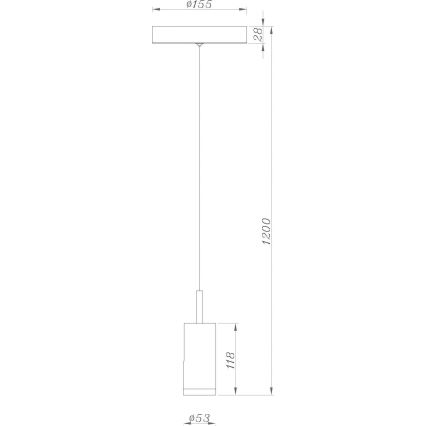 Deko-Light 348037 - LED Dimmable chandelier on a string DABIH LED/7,2W/230V 3000K white