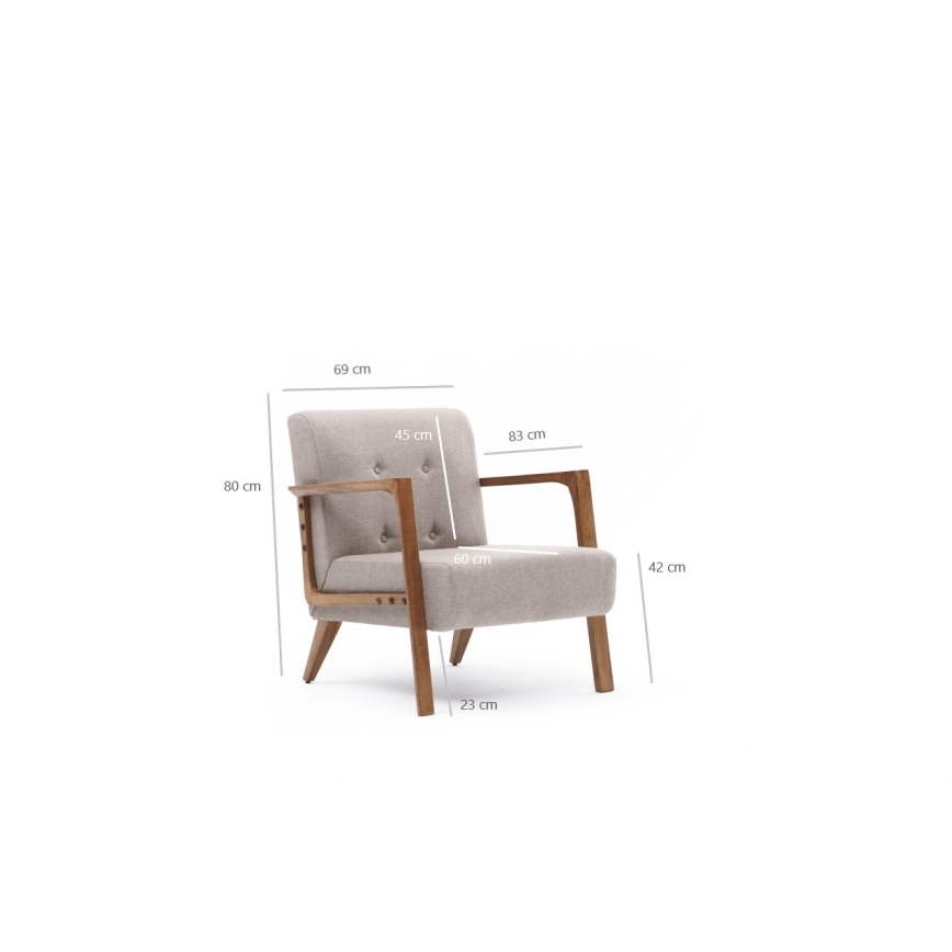 DELI Armchair, Cream
