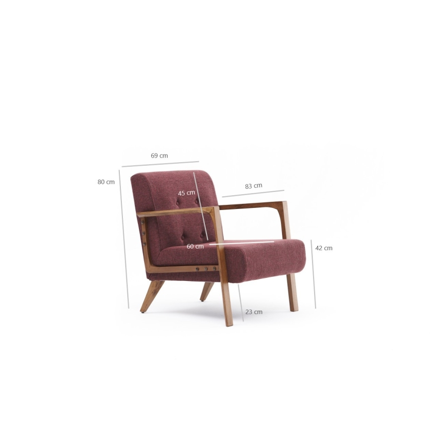 DELI Armchair — Red
