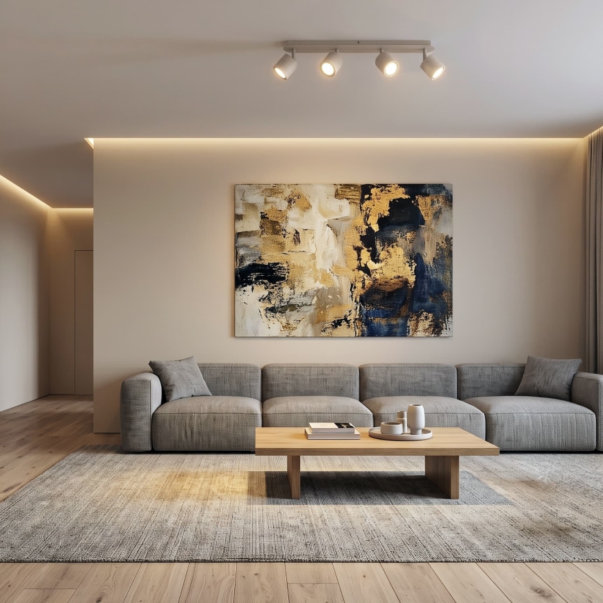 DEMIA 4x GU10 Spotlight 8W/230V, Beige