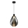 DENSO cable-suspended pendant 1xGU10/10W/230V, Ø 30 cm, black chrome