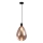 DENSO cable-suspended pendant light 1xG9/5W/230V Ø 20 cm copper/black