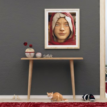 DESIDERO Console Table 74x100 cm Brown