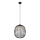 DESTELLO cable-suspended pendant light, 1xE27/15W/230V, Ø32 cm, black