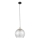 DEVI cable-suspended pendant light 1xE27/15W/230V black/clear