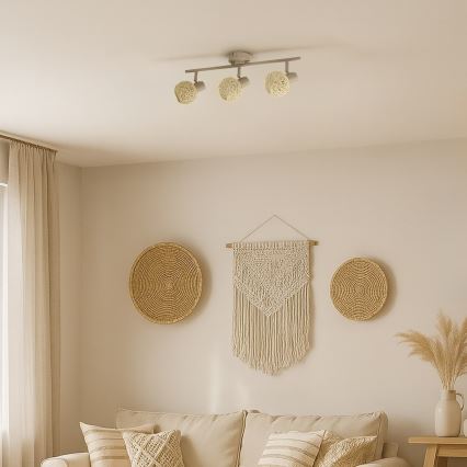 DEX spotlight 3xE14/10W/230V beige/cream