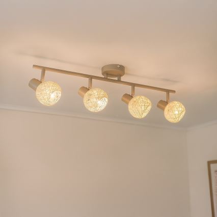 DEX Spotlight 4xE14/10W/230V Beige/Cream