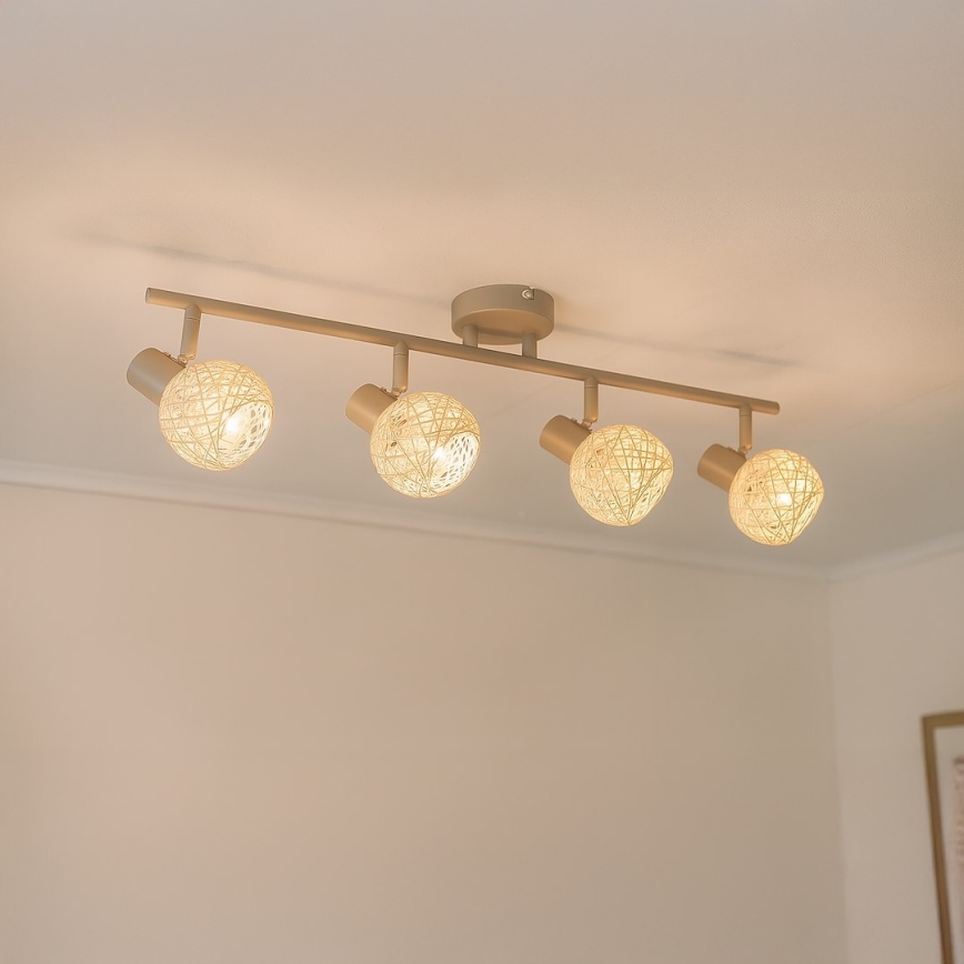 DEX Spotlight 4xE14/10W/230V Beige/Cream