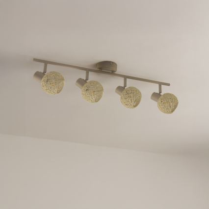 DEX Spotlight 4xE14/10W/230V Beige/Cream